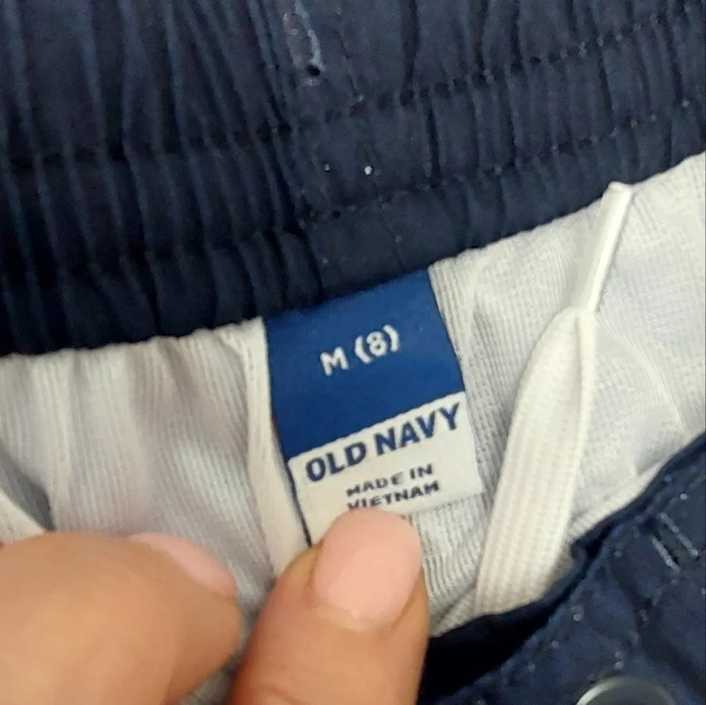 Old Navy Boys Swim Trunks Size 8 Blue Water UPF 50 UV Protection NEW